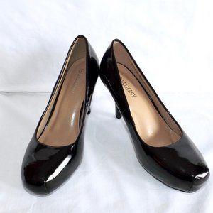DELICACY Slip-on Heels, 'Cyndi' Black Patent Leather, Size 9, Like New!